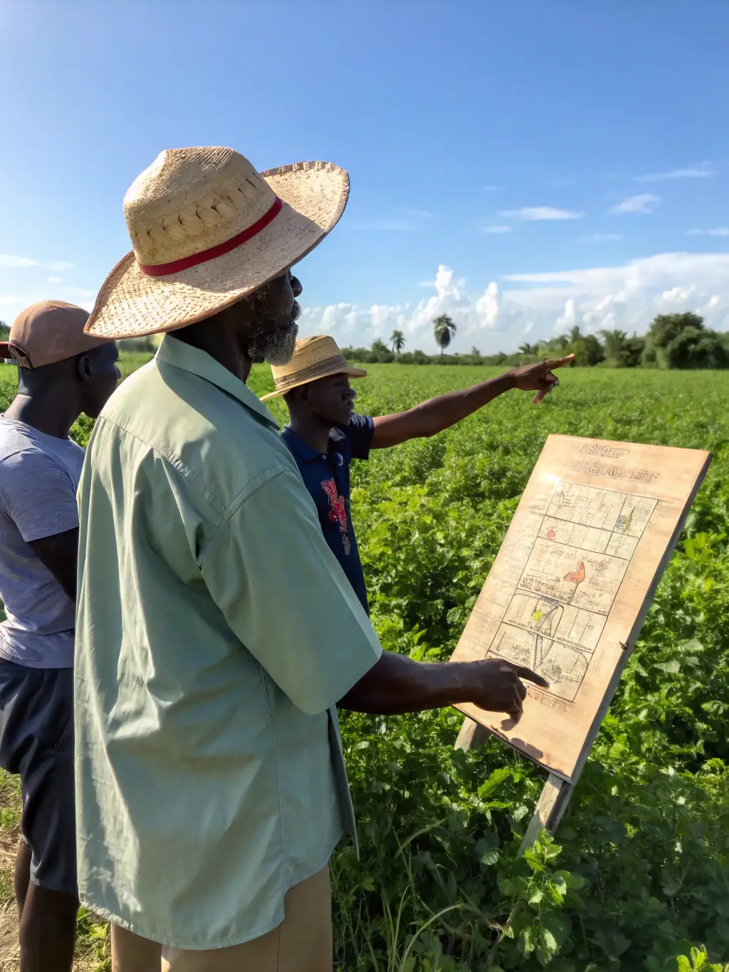 A photo of a woman in South America receiving training in sustainable agriculture practices, demonstrating RFUBI's commitment to empowering women and promoting food security.